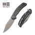 GUNMANSA Discontinued WEKNIFE Snick Flipper Knife Titanium & Carbon Fiber Handle (3.47" CPM 20CV Blade) WE19022F-2