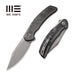 GUNMANSA Discontinued WEKNIFE Snick Flipper Knife Titanium & Carbon Fiber Handle (3.47" CPM 20CV Blade) WE19022F-2