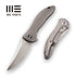 GUNMANSA Discontinued WEKNIFE Synergy2 Flipper Knife Titanium Handle (3.49" M390 Blade) 912A