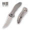 GUNMANSA Discontinued WEKNIFE Synergy2 Flipper Knife Titanium Handle (3.49" M390 Blade) 912C
