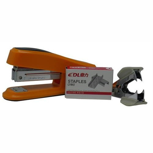 GUNMANSA DLOffice Basic Mini Half Strip Stapler Set Orange