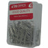 GUNMANSA DLOffice Silver 28mm Paper Clips Plastic Tub of 100 Pieces