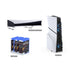 GUNMANSA DOBE - 3-in-1 PS5 Slim Kit comes with PS5 SLIM Horizontal Bracket, Intelligent Temperature Control and Efficient Heat Dissipation, Game CD Case Organizer easy to store PS5 game discs, TP5-35129