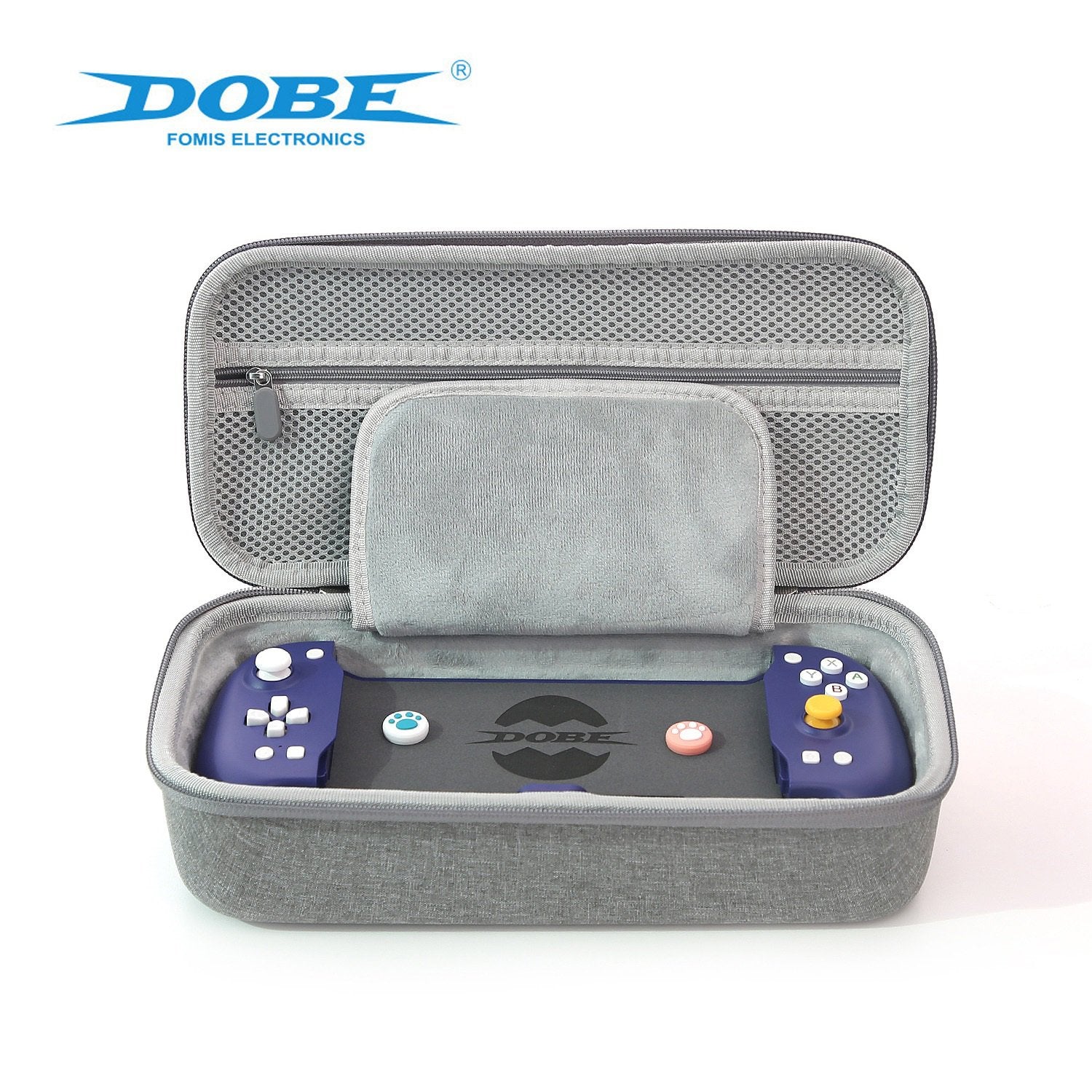 GUNMANSA DOBE TNS-1188B Hall Effect Plug-play Handheld Mode SWICTH Controller with Kickstand, Ergonomic Controller for Nintendo Switch/Switch OLED with 6-Axis Gyro, Back Button Mapping, Vibration, PD Fast Charge