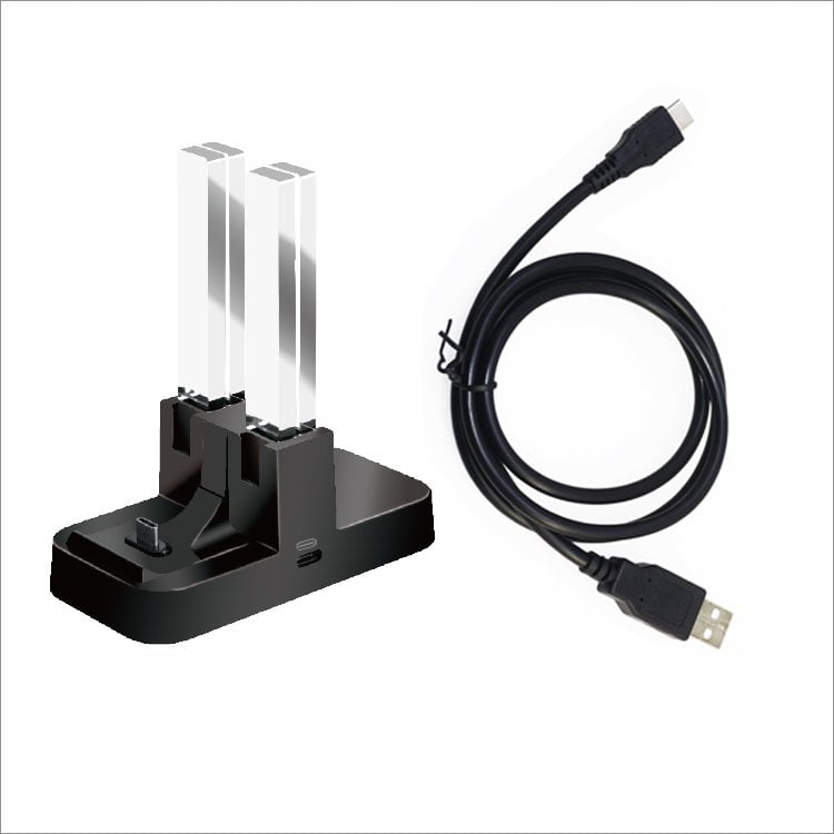 GUNMANSA DOBE TNS-879 5 in 1 Charging Dock Compatible with Nintendo Switch for Joy Con & OLED Model Controller with Lamppost LED Indication, Charger Stand Station with Charging Cable