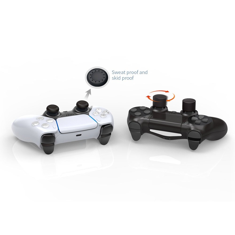 GUNMANSA DOBE TY-0817 Thumb Grips Set Joystick Cap Analog Stick Cap 2 Pairs(6pcs) for PS4/PS5 Controller