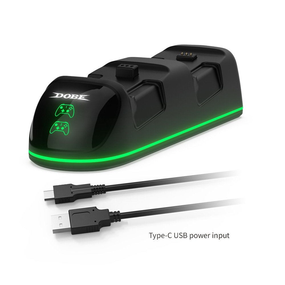 GUNMANSA DOBE TYX-1623X Dual Charging Dock with Screen Compatible with Xbox one, Xbox Elite, Xbox one S/X, Xbox Series S/X Controllers