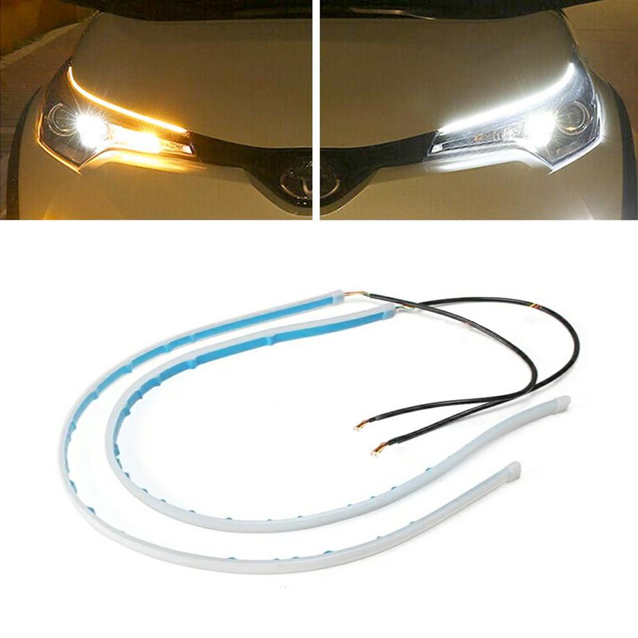 GUNMANSA DRL LED Flexi Headlight Strip With Dynamic Start Up Function & Sequential Indicator (45cm)