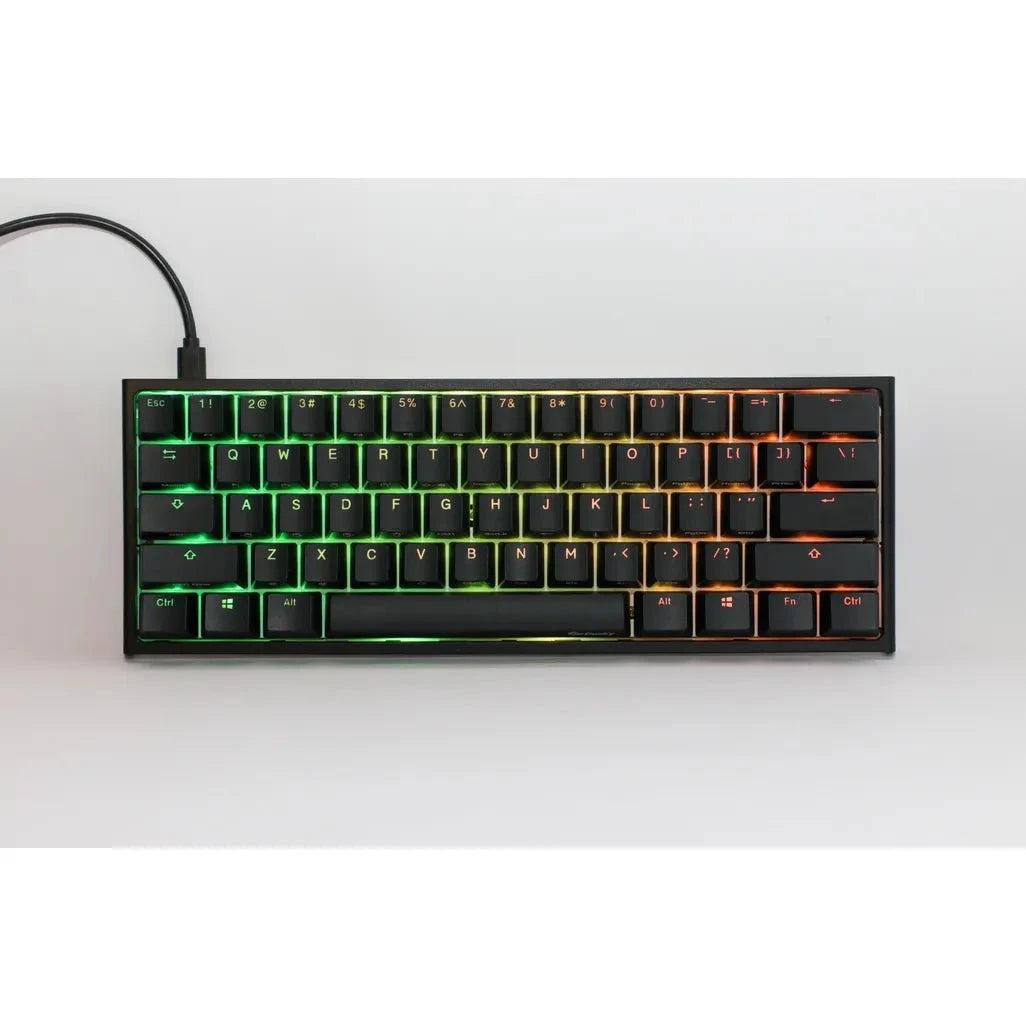 GUNMANSA Ducky Keyboard One 2 Pro 60% Mechanical Keyboard; RGB; PBT Double Shot Keycaps - Cherry Blue .