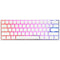 GUNMANSA Ducky Keyboard One 2 Pro 60% Mechanical Keyboard; RGB; PBT Double Shot Keycaps - White- Cherry Black .
