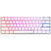 GUNMANSA Ducky Keyboard One 2 Pro 60% Mechanical Keyboard; RGB; PBT Double Shot Keycaps - White- Cherry Red .