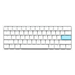 GUNMANSA Ducky Keyboard One 2 Pro 60% Mechanical Keyboard; RGB; PBT Double Shot Keycaps  - White- Cherry Silent Red.