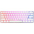 GUNMANSA Ducky Keyboard One 2 Pro 60% Mechanical Keyboard; RGB; PBT Double Shot Keycaps - White- Cherry Silver.