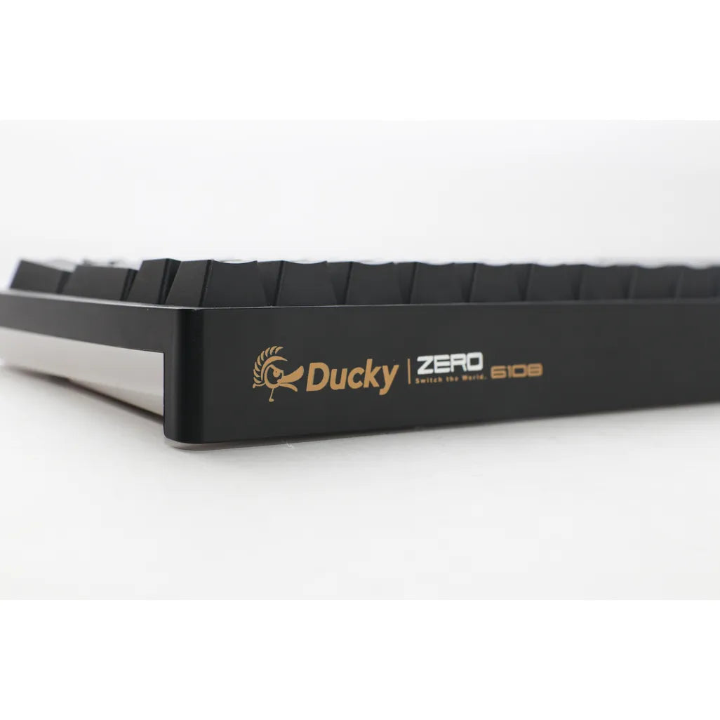 GUNMANSA Ducky Keyboard Zero 6108 100% Mechanical Wireless Keyboard; RGB; USB 2.0 / 2.4GHz / BT - Cherry MX2A Red switches.