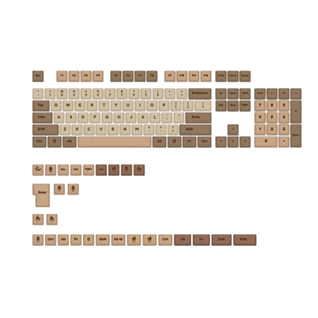 GUNMANSA Ducky Keycap 132 Key Boba - MDA Profile.