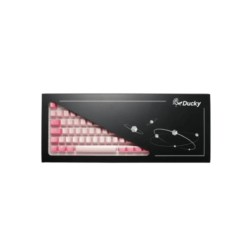 GUNMANSA Ducky Keycap Gossamer Pink PBT Double-shot