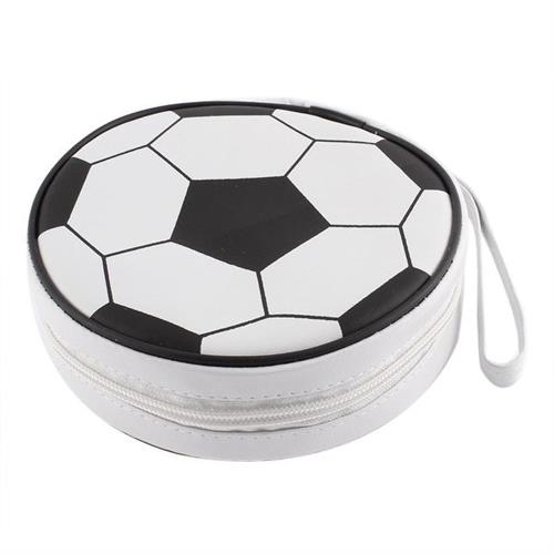 GUNMANSA Ebox 24pcs Cd Holder Black & White Socce