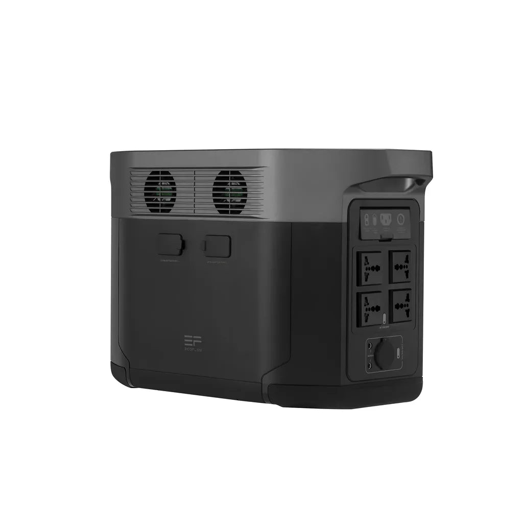 GUNMANSA ECOFLOW DELTA MAX 2000 Portable Power Station - 2400W output; 2016Wh Battery; 800W Solar - Int Socket