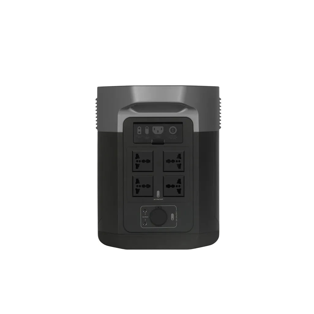 GUNMANSA ECOFLOW DELTA MAX 2000 Portable Power Station - 2400W output; 2016Wh Battery; 800W Solar - Int Socket