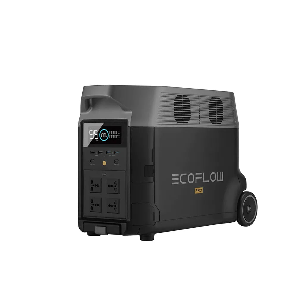 GUNMANSA ECOFLOW DELTA PRO Portable Power Station - 3600W Output; 3600 Wh Battery; 1600W Solar -Int Socket