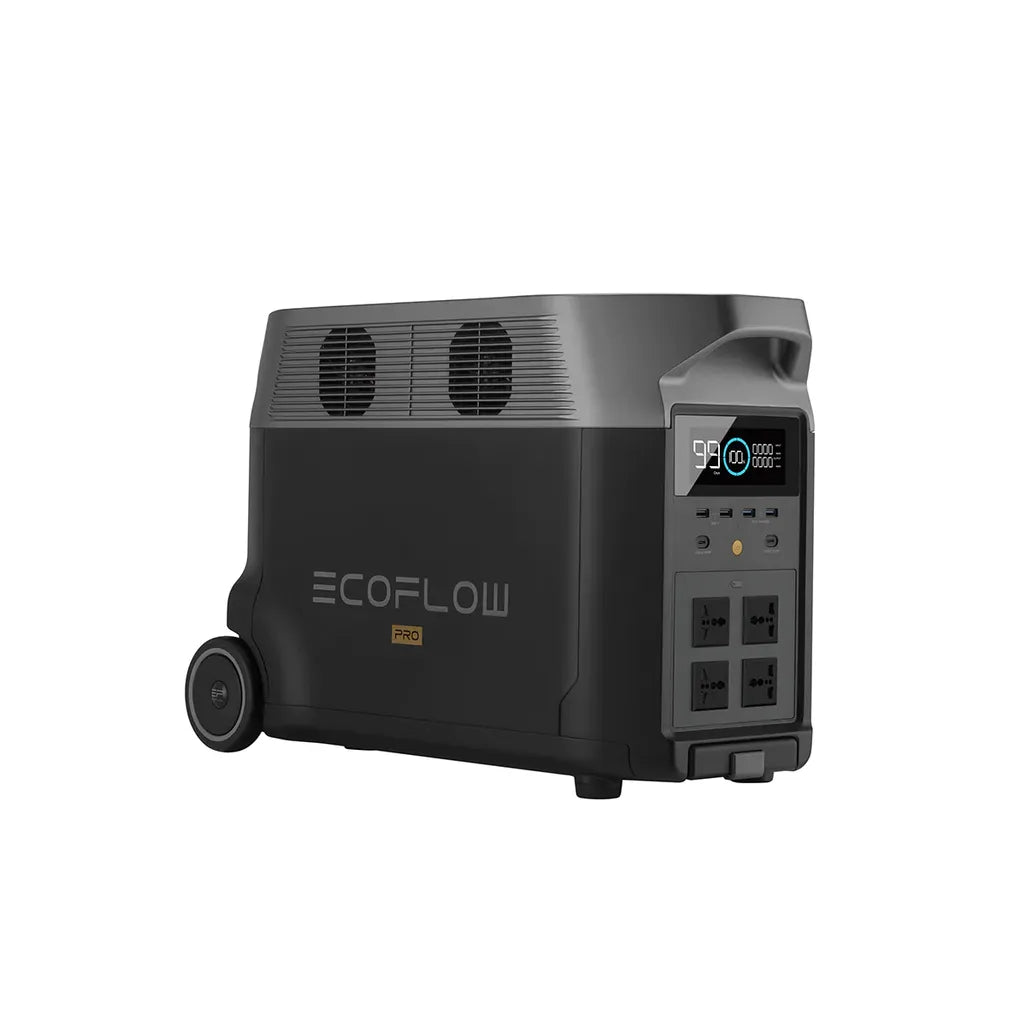 GUNMANSA ECOFLOW DELTA PRO Portable Power Station - 3600W Output; 3600 Wh Battery; 1600W Solar -Int Socket
