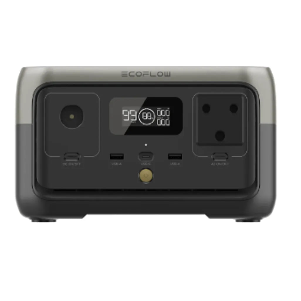 GUNMANSA ECOFLOW RIVER 2 Portable Power Station - 256Wh LFP battery -  300W Output 110W Solar input - SA Socket