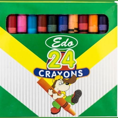 GUNMANSA Edo Wax Crayons 8mm Pack Of 24