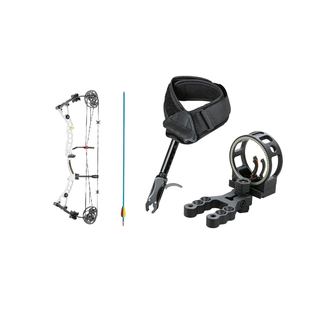 GUNMANSA EK Archery Axis 30-70LB - White CO-039W Compound Bow Combo