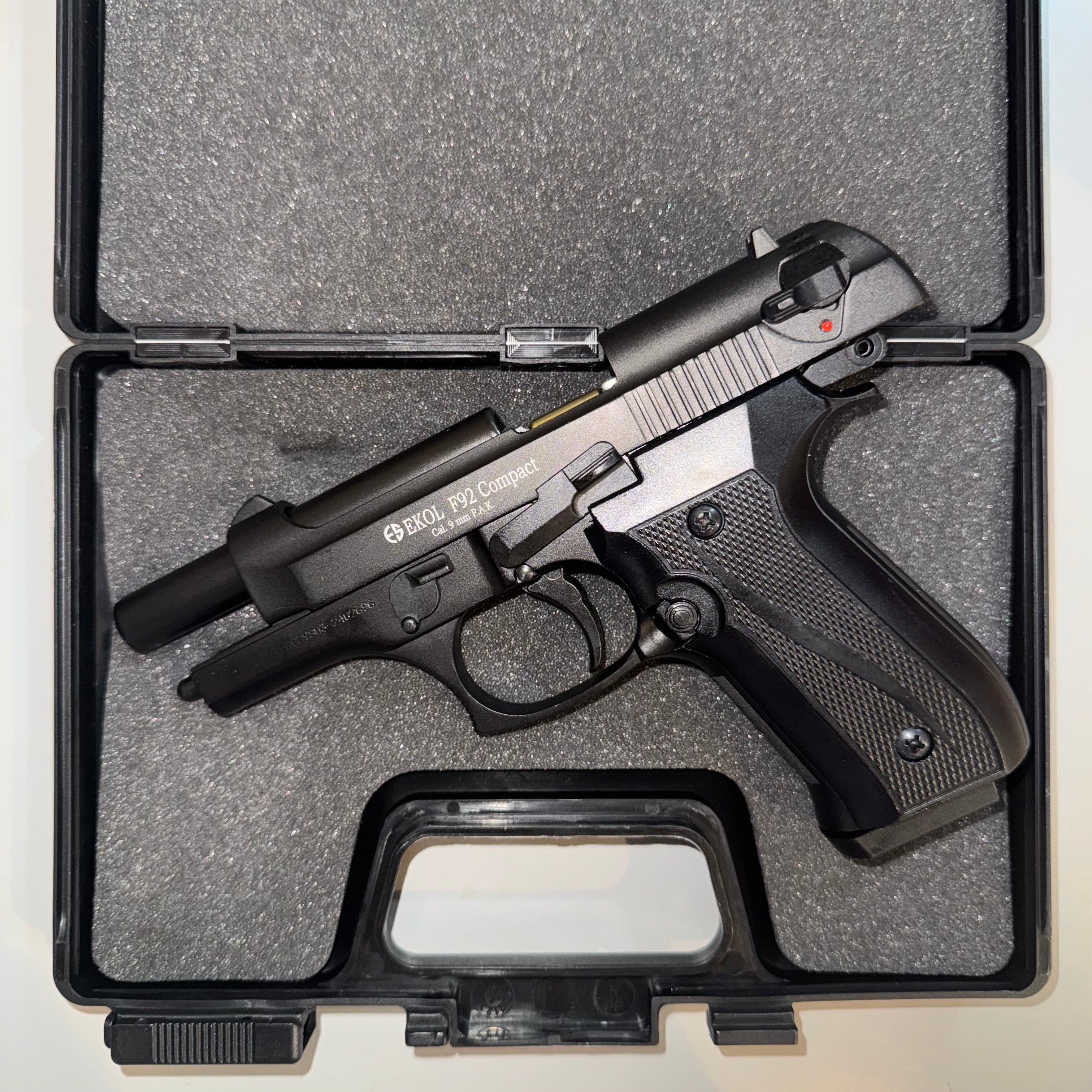 GUNMANSA Ekol Firat Compact Black Blank/Pepper Gun (Semi Auto|15+1|9mm PAK) - GSA