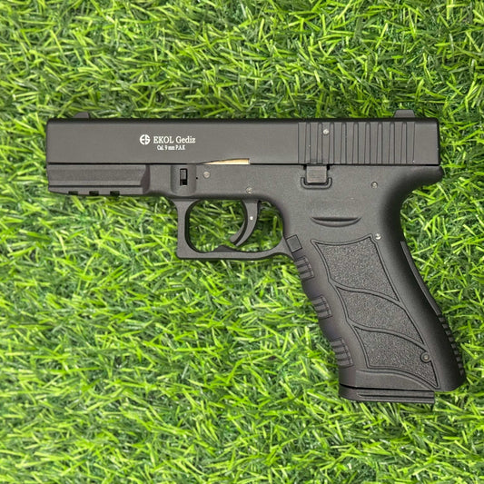 GUNMANSA Ekol Gediz Glock 19 Black Blank/Pepper Gun (Semi Auto/14+1/9mm Pak) SPECIAL - GSA