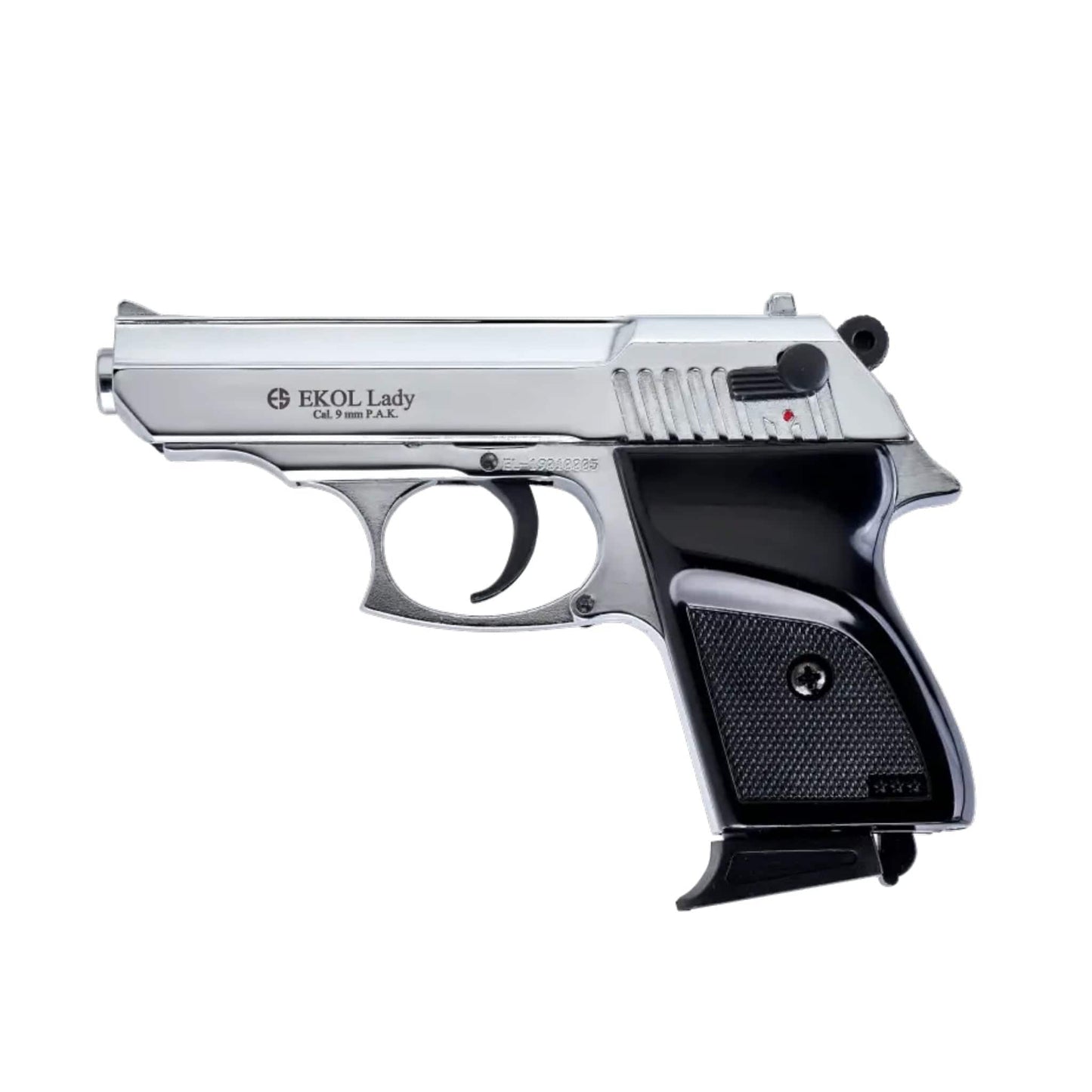 GUNMANSA Ekol Lady Mat Chrome Blank/Pepper Gun (Semi Auto/6+1/9mm PAK)