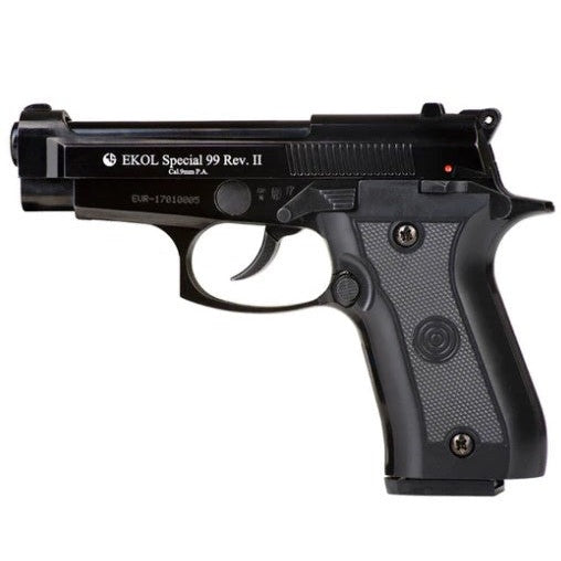 GUNMANSA Ekol Special 99 Black Blank/Pepper Gun (Semi Auto|8+1|9mm PAK)