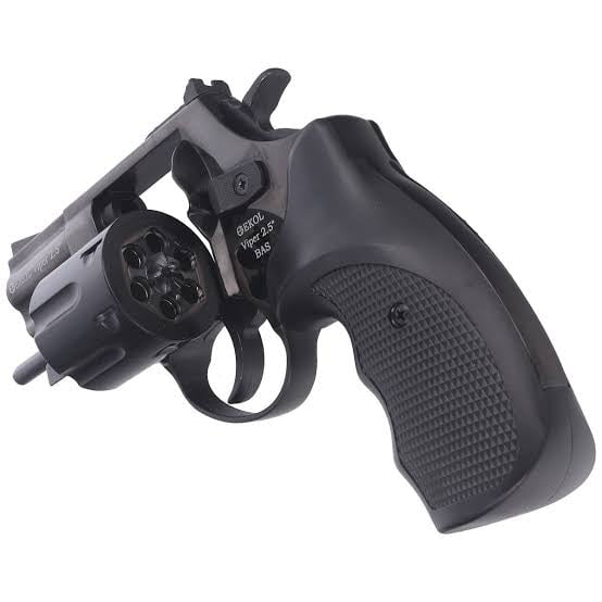 GUNMANSA Ekol Viper 2.5" Black Blank/Pepper Gun (Semi Auto|6 Rounds|9mm PAK|Revolver)