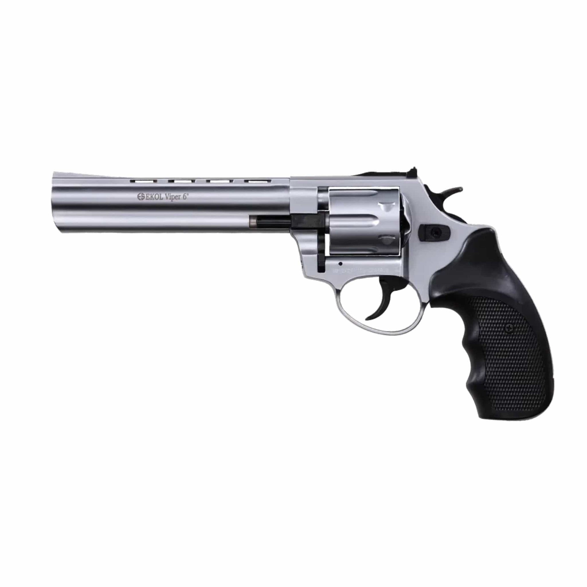 GUNMANSA Ekol Viper 6" Mat Chrome Blank/Pepper Gun (Revolver/6/9mm PAK) SPECIAL - GSA