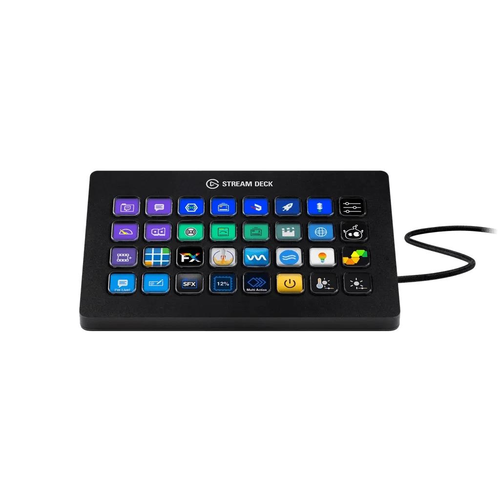 GUNMANSA Elgato Stream Deck XL, Black, 32 buttons