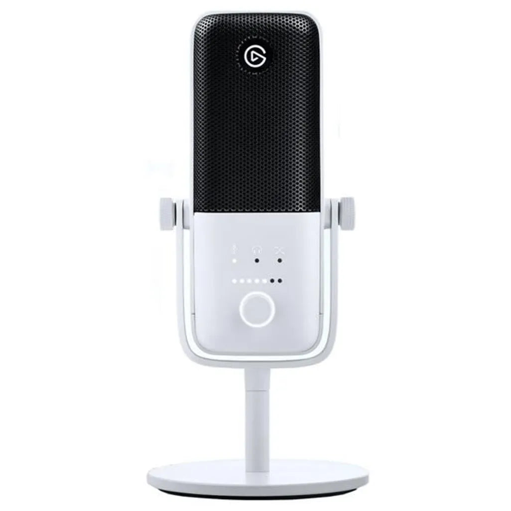 GUNMANSA Elgato Wave:3 Microphone - Condenser capsule; Sample Rate: 48 / 96 kHz; Frequency Response: 70 - 20000 Hz; USB-C - White