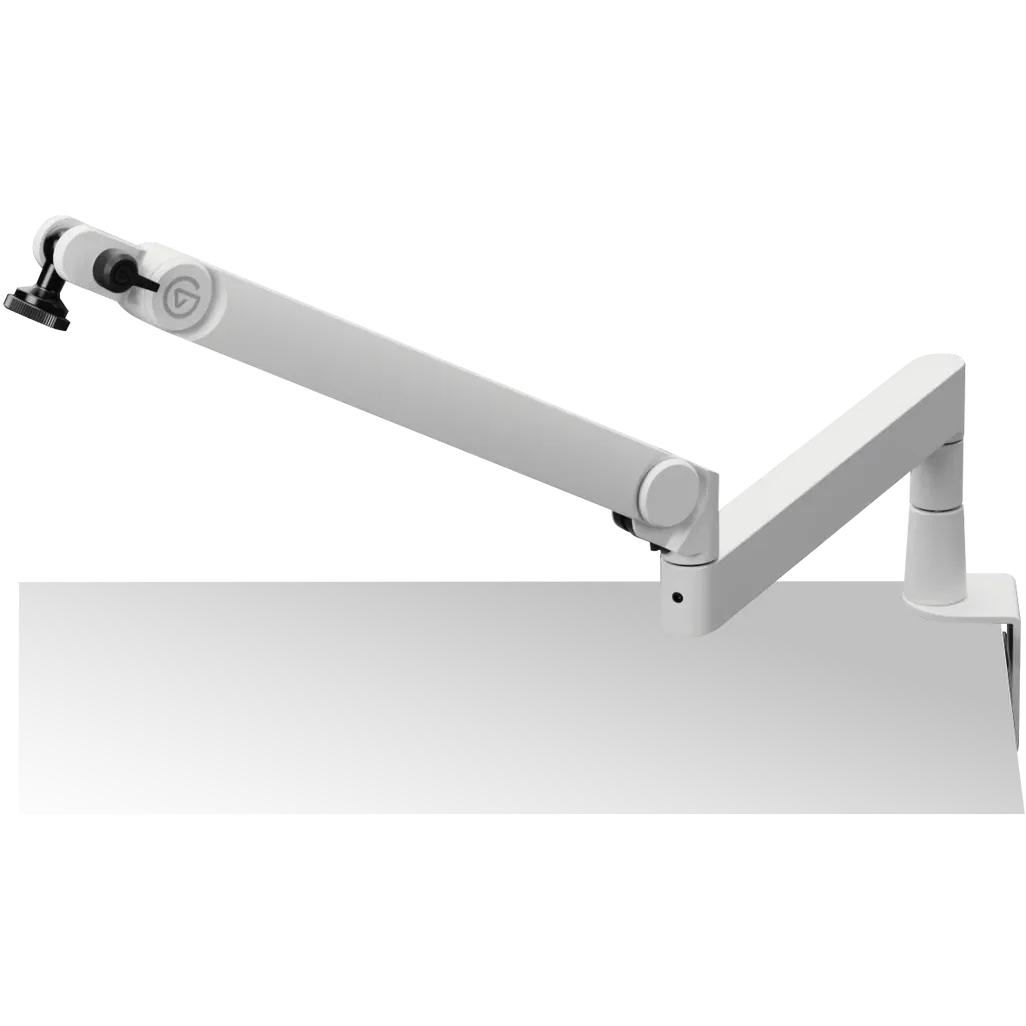 GUNMANSA Elgato Wave Mic Arm Pro - Studio-grade boom arm; 780 mm Horizontal reach; 750 mm vertical reach; 150 mm Riser extension - White