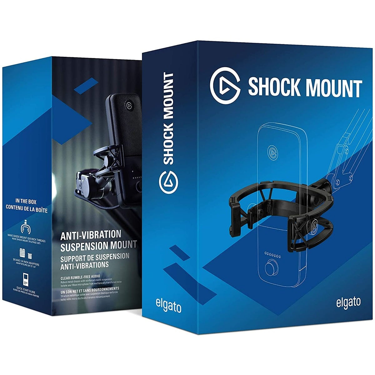 GUNMANSA Elgato Wave Shock Mount - Isolates your Wave microphone; Steel; Rubber; Glass Fiber Reinforced Polymer.
