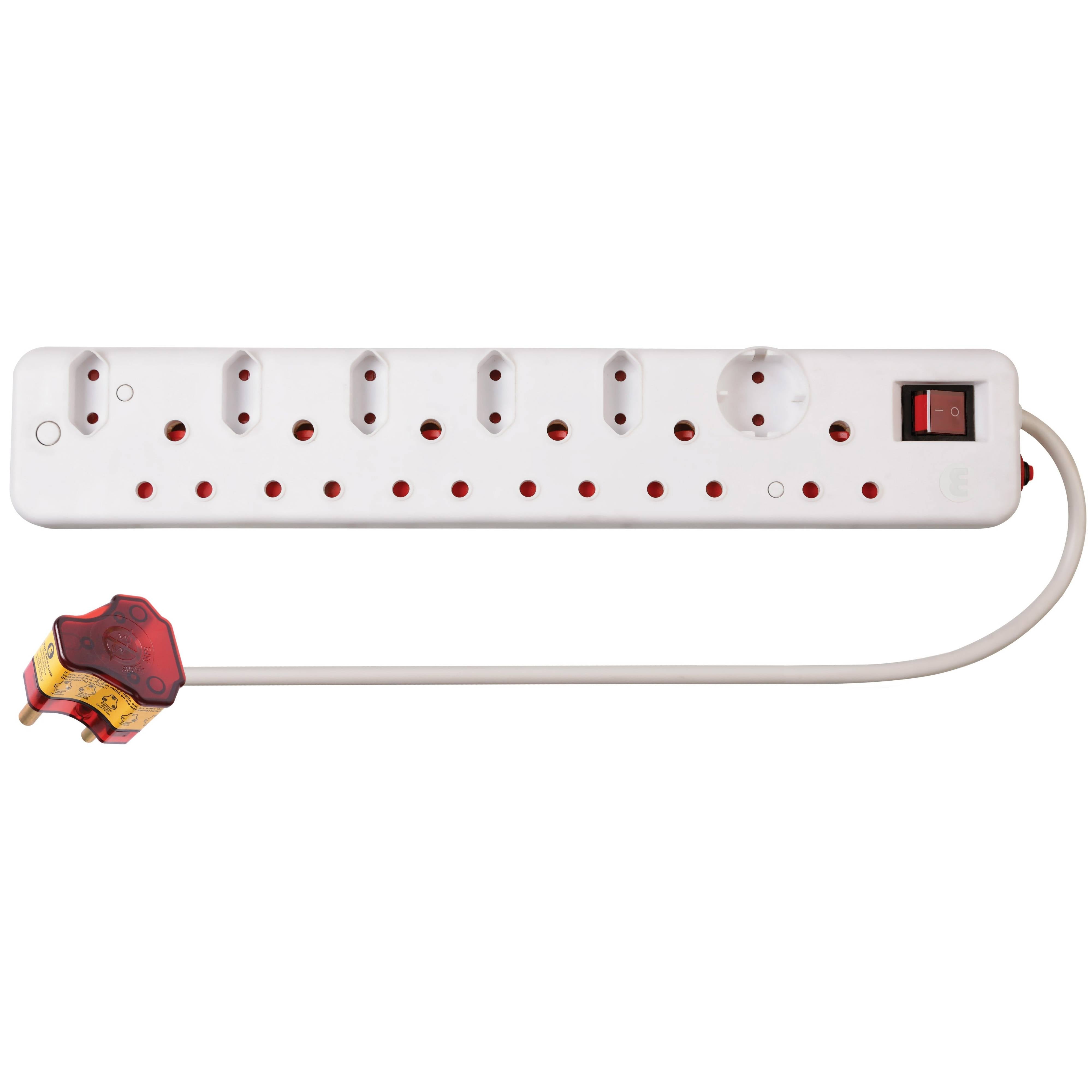 GUNMANSA Ellies 12 Way Surge Multiplug Adator