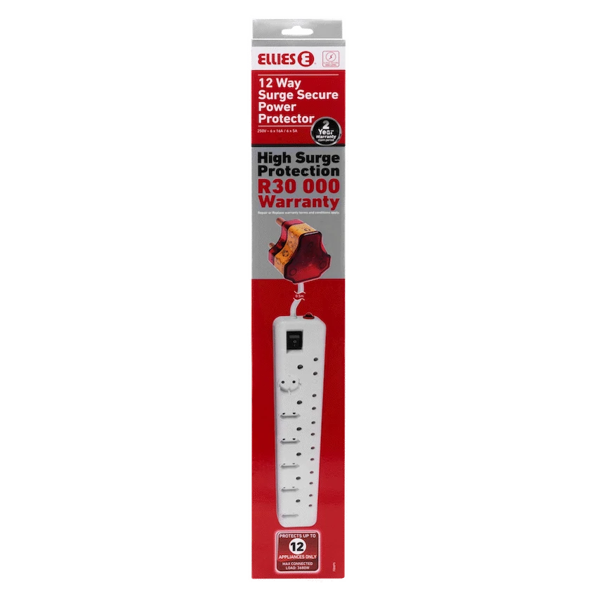 GUNMANSA Ellies 12 Way Surge Multiplug Adator