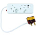 GUNMANSA Ellies 4 Way Surge Multiplug Adaptor With USB Ports
