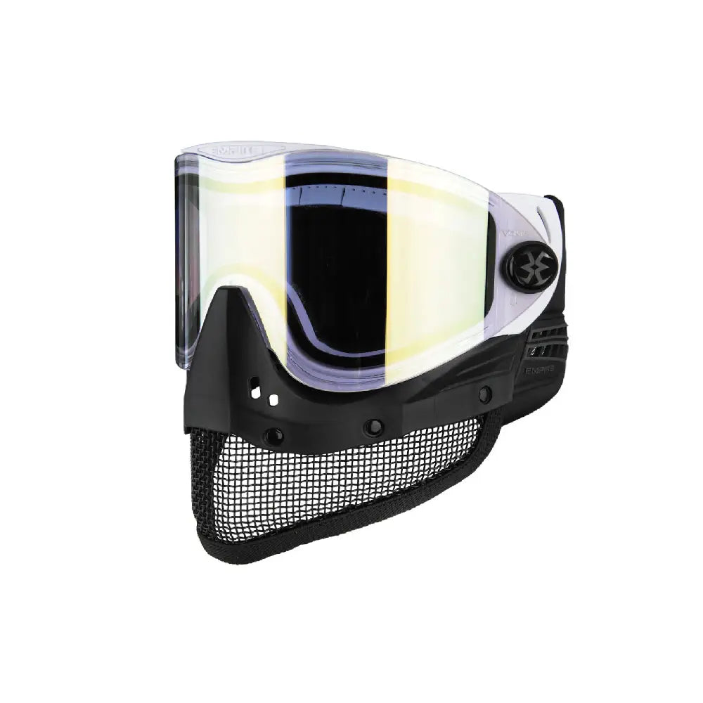GUNMANSA Empire Airsoft E-Mesh Goggle White - Thermal Gold Mirror