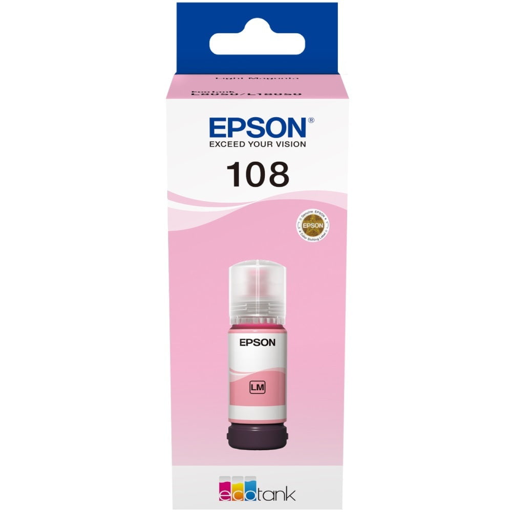 GUNMANSA Epson 108 Ink Bottle Light Magenta 70ml for L8050 / L18050