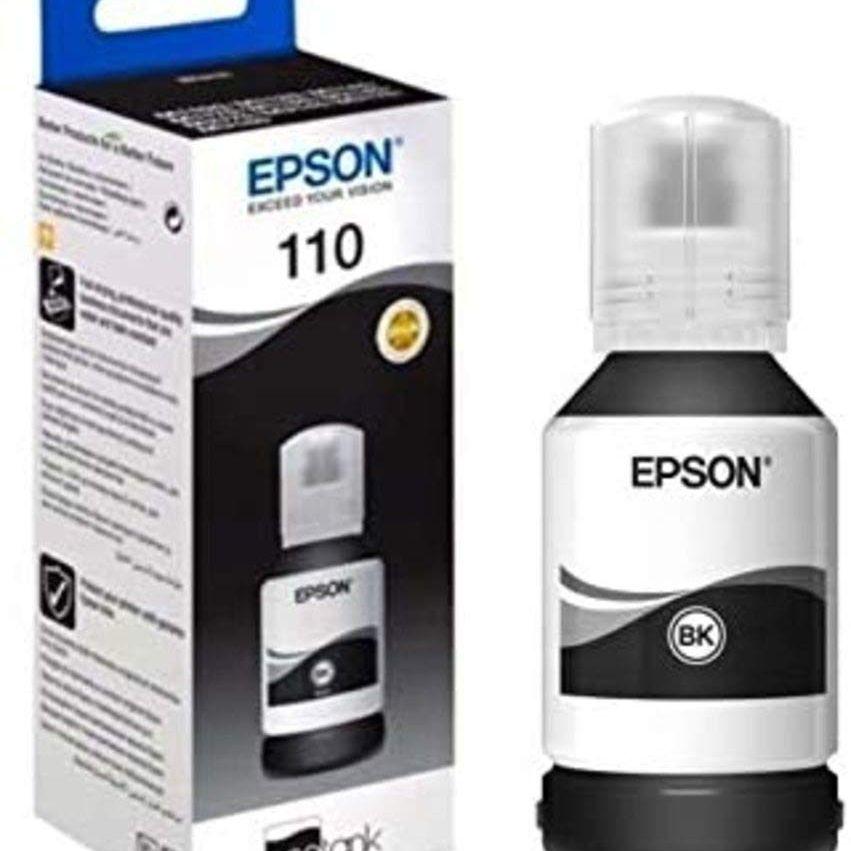 GUNMANSA Epson 110S Ink Bottles Black L 40ml EcoTank M3170 / M3140 / M2170 / M2141 / M1180 / M1170 / M1140 / M1120 / M1100 / M3180 2000 pages