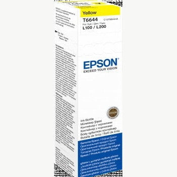 GUNMANSA Epson 664 Ink Bottles Yellow 70ml EcoTank L565/ L550/ L486/ L455/ L386/ L382/ L365/ L355/ L355/ L310/ L3070 ... 6500 pages