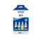 GUNMANSA Epson T664 Ecotank Multipack ink bottle (70ml per bottle). Black 4000 pages @ 5% coverage & Colour 7500 pages each @ 5% coverage