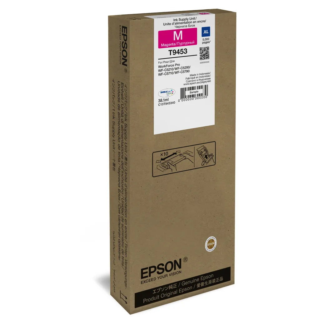 GUNMANSA Epson WF-C5xxx Series Ink Cartridge XL Magenta, High (XL) Yield, Magenta, Pigment-based ink, 38.1 ml, 1 pc(s), 5000 pages