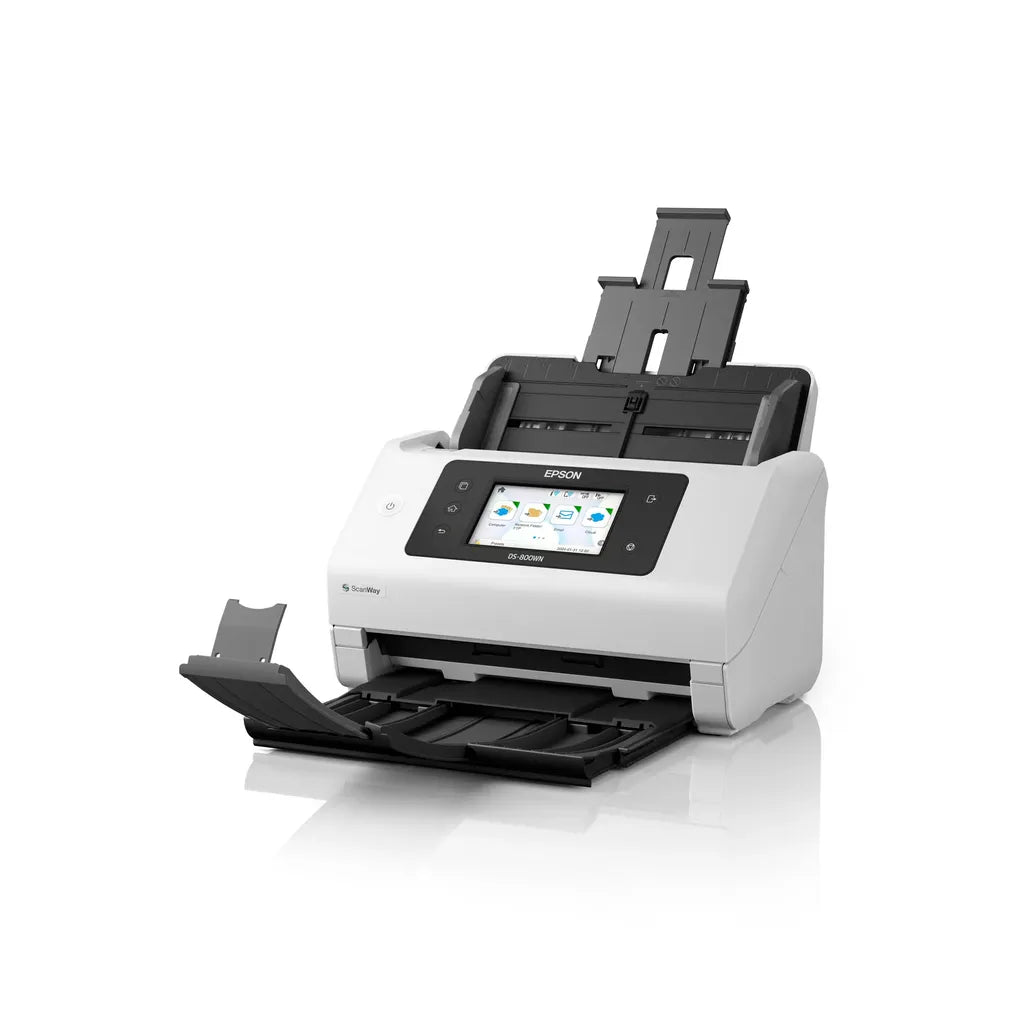 GUNMANSA Epson WorkForce DS-800WN -  50ppm/100ipm; 8;000 pages daily duty cycle. Duplex Scan. Network connectivity - USB 3.2 Gen1; Wi-Fi;