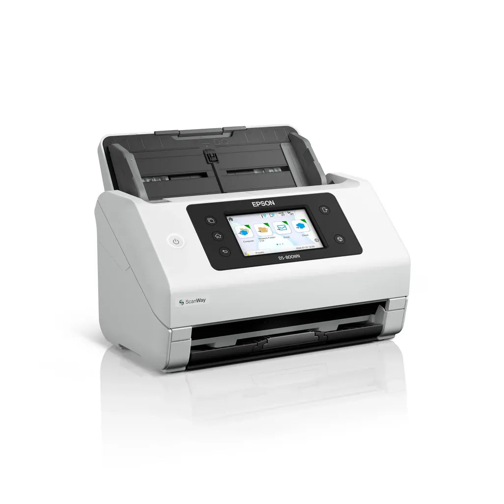 GUNMANSA Epson WorkForce DS-800WN -  50ppm/100ipm; 8;000 pages daily duty cycle. Duplex Scan. Network connectivity - USB 3.2 Gen1; Wi-Fi;