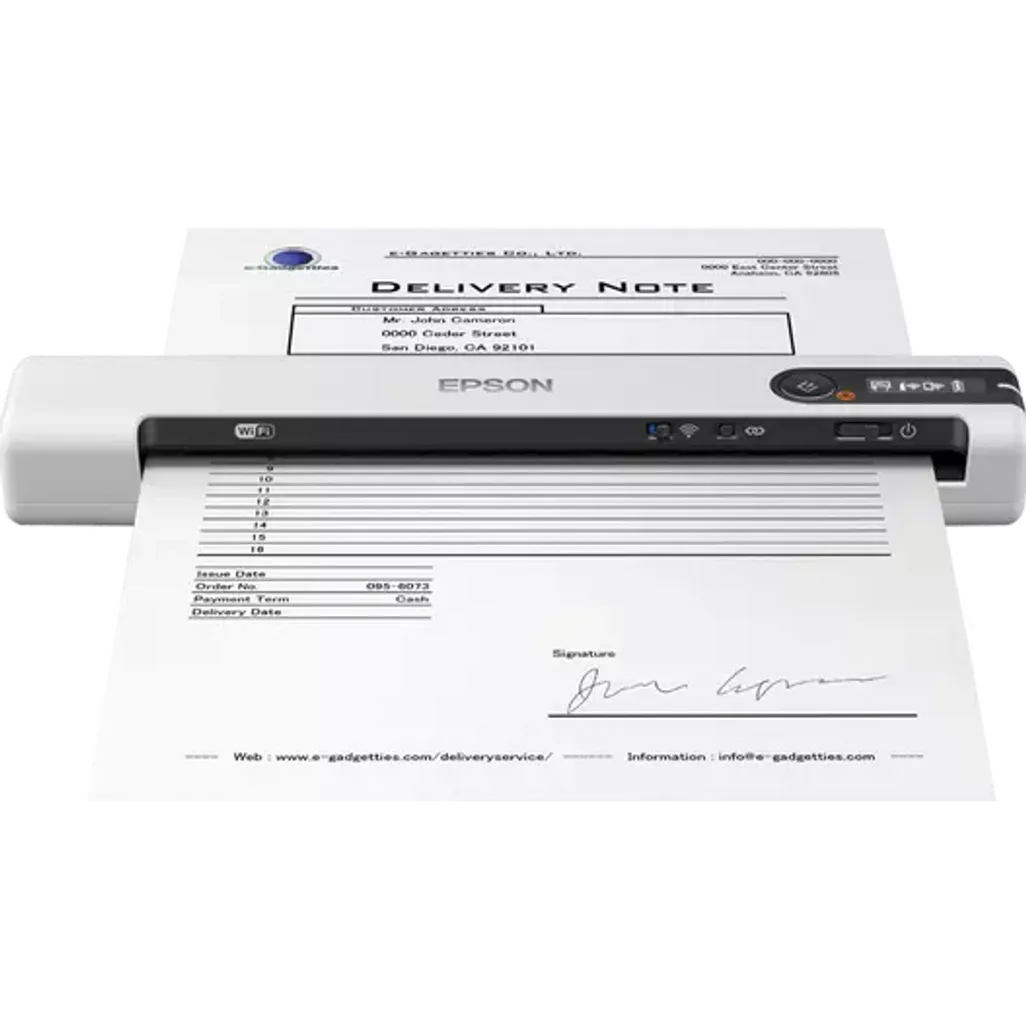 GUNMANSA Epson WorkForce DS-80W Wireless Mobile Scanner